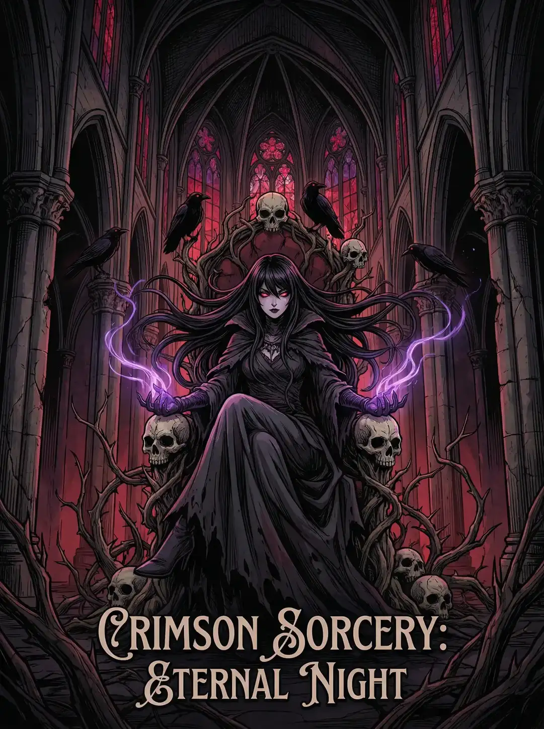 里番 绯红魔典 暗黑哥特动漫封面